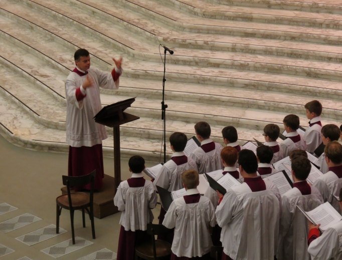 Choir for the papal general audience Nov. 14, 2012, in Paul VI Hall.
Choir for the papal general audience Nov. 14, 2012, in Paul VI Hall.
