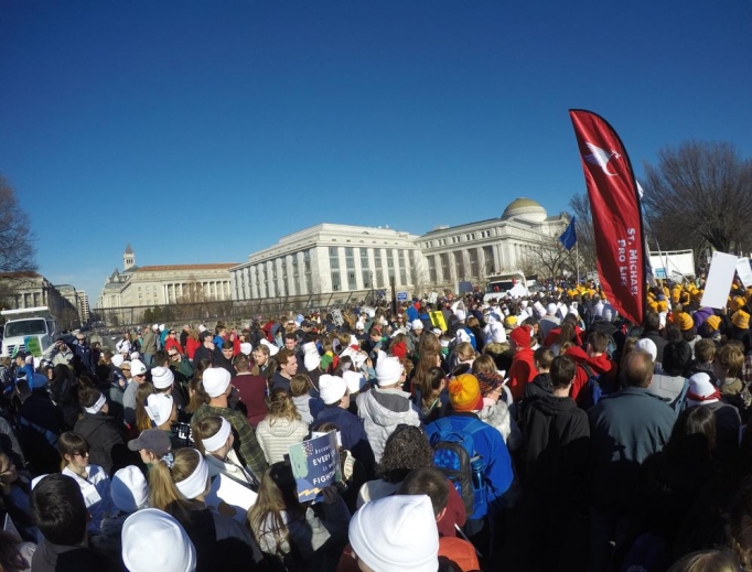 The March for Life consistently draws a large turnout of pro-lifers from around the country. The March for Life consistently draws a large turnout of pro-lifers from around the country.