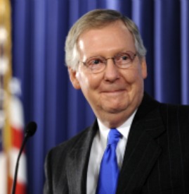 ON A MISSION. U.S. Senate Minority Leader Mitch McConnell, R-Ky., remarks on sweeping gains in mid-term elections at the Heritage Foundation in Washington Nov. 4. ON A MISSION. U.S. Senate Minority Leader Mitch McConnell, R-Ky., remarks on sweeping gains in mid-term elections at the Heritage Foundation in Washington Nov. 4.