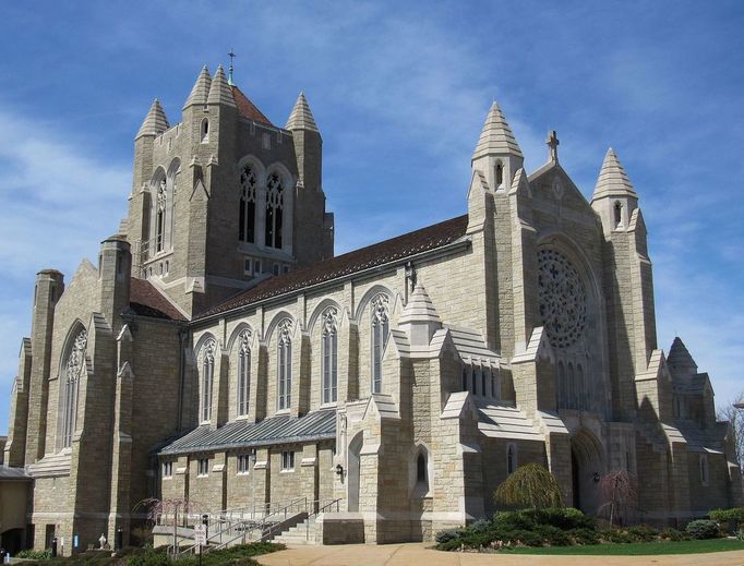 Blessed Sacrament Cathedral in Greensburg, Pennsylvania.
Blessed Sacrament Cathedral in Greensburg, Pennsylvania.