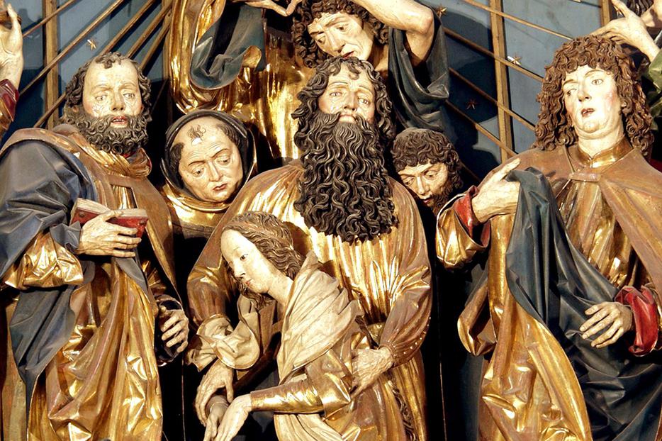 Wit Stwosz (c. 1450-1533), “Dormition of Mary,” from the Kosciol Mariacki in Krakow Wit Stwosz (c. 1450-1533), “Dormition of Mary,” from the Kosciol Mariacki in Krakow