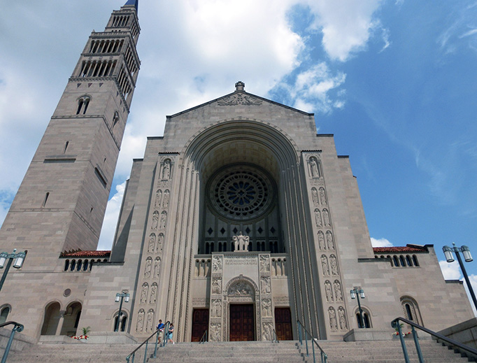 The Basilica of the National Shrine of the Immaculate Conception The Basilica of the National Shrine of the Immaculate Conception