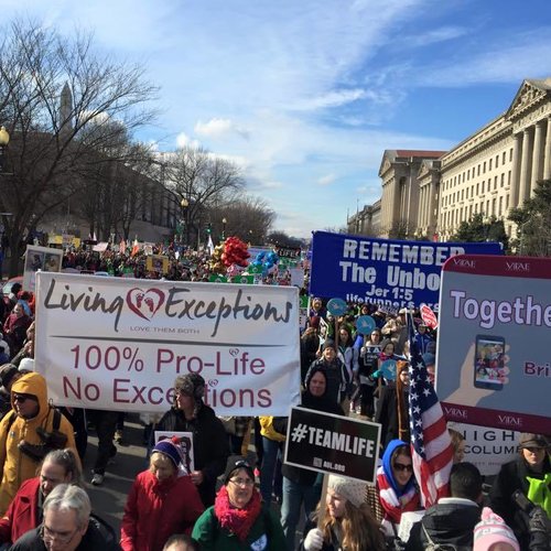 Living Exceptions participates in March for Life. Living Exceptions participates in March for Life.