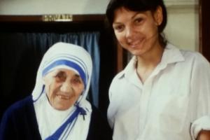 St. Teresa of Kolkata and Reggie Littlejohn. St. Teresa of Kolkata and Reggie Littlejohn.