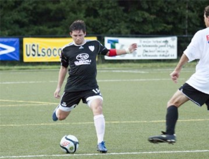 Above, Steven Duran plays semipro soccer; below, he is shown praying (right) on a mission trip in Ecuador. Above, Steven Duran plays semipro soccer; below, he is shown praying (right) on a mission trip in Ecuador.