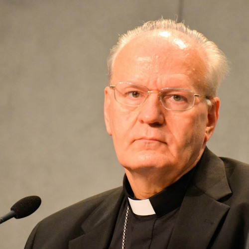 Cardinal Peter Erdo, Archbishop of Esztergom-Budapest and general relator of the Synod on Marriage and the Family, speaks June 26 at the Vatican Press Office. Cardinal Peter Erdo, Archbishop of Esztergom-Budapest and general relator of the Synod on Marriage and the Family, speaks June 26 at the Vatican Press Office.