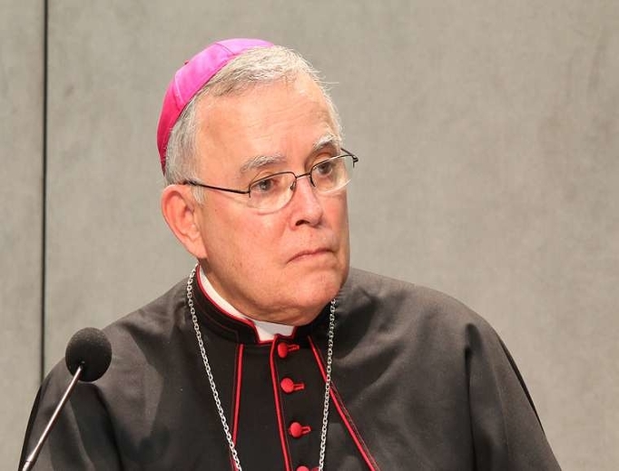 Archbishop Charles Chaput of Philadelphia speaks at the Holy See press office, March 25, 2014. Archbishop Charles Chaput of Philadelphia speaks at the Holy See press office, March 25, 2014.