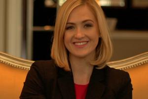 Catherine Szeltner (shown above) hosts EWTN Pro-Life Weekly on EWTN. Below, she is on the set interviewing Rep. Chris Smith, R-N.J. Catherine Szeltner (shown above) hosts EWTN Pro-Life Weekly on EWTN. Below, she is on the set interviewing Rep. Chris Smith, R-N.J.