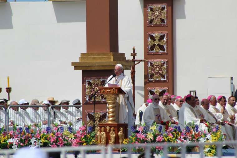 Pope Francis celebrates Mass in Iquique, Chile, Jan. 18. Pope Francis celebrates Mass in Iquique, Chile, Jan. 18.