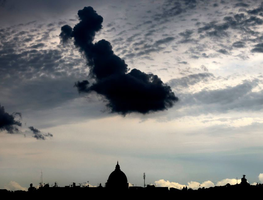 A view shows the Vatican skyline and St. Peter's Basilica on May 29, 2020.
A view shows the Vatican skyline and St. Peter's Basilica on May 29, 2020.