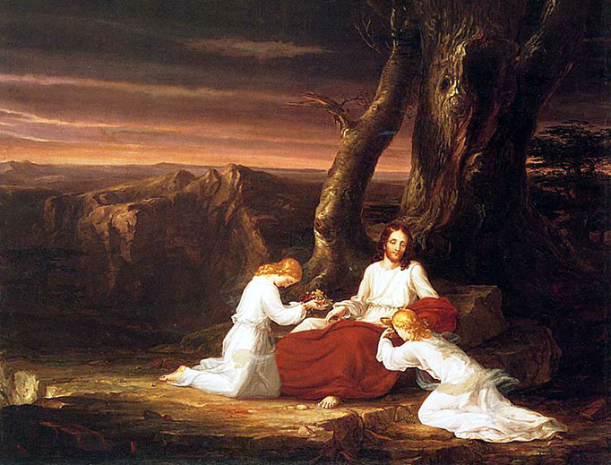Thomas Cole, “Angels Ministering to Christ in the Wilderness,” 1843 Thomas Cole, “Angels Ministering to Christ in the Wilderness,” 1843