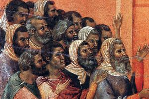 Duccio di Buoninsegna, “Christ Accused by the Pharisees,” c. 1310 Duccio di Buoninsegna, “Christ Accused by the Pharisees,” c. 1310