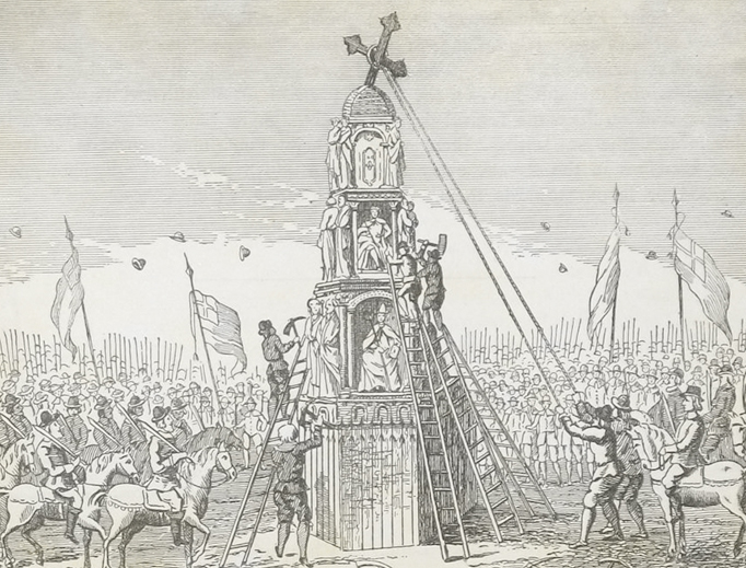 Destruction of the Cheapside Cross, 1647 Destruction of the Cheapside Cross, 1647