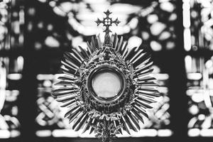 Canon 1367 of the Code of Canon Law warns of the dire consequences of desecration of the Eucharist. Canon 1367 of the Code of Canon Law warns of the dire consequences of desecration of the Eucharist.