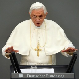 Pope Benedict XVI gives a historic speech at the Bundestag Sept. 22 in Berlin. This was the first occasion ever that a pope has addressed the Bundestag in person. Pope Benedict XVI gives a historic speech at the Bundestag Sept. 22 in Berlin. This was the first occasion ever that a pope has addressed the Bundestag in person.