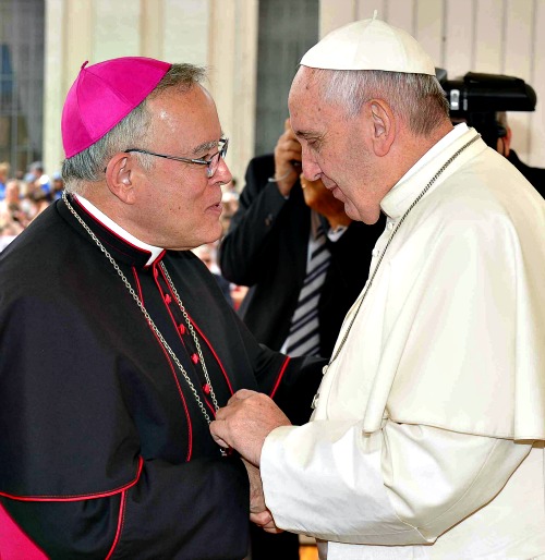 Archbishop Charles Chaput of Philadelphia with Pope Francis Archbishop Charles Chaput of Philadelphia with Pope Francis