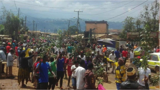 Peaceful independence demonstration in Bamenda, Cameroon, Sept. 22, 2017 Peaceful independence demonstration in Bamenda, Cameroon, Sept. 22, 2017