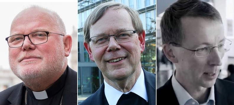 Cardinal Reinhard Marx, president of the German bishops' conference, Jesuit Father Hans Langendörfer, the episcopal conference's general secretary, and conference spokesman Matthias Kopp are leading the opposition to the seven bishops' request for clarification. Cardinal Reinhard Marx, president of the German bishops' conference, Jesuit Father Hans Langendörfer, the episcopal conference's general secretary, and conference spokesman Matthias Kopp are leading the opposition to the seven bishops' request for clarification.