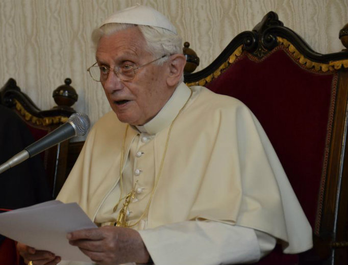 Pope Benedict XVI speaks during the during the 7th World Meeting of Families in Milan, Italy, on June 2, 2012. Pope Benedict XVI speaks during the during the 7th World Meeting of Families in Milan, Italy, on June 2, 2012.