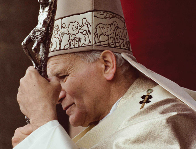 Pope John Paul II during Holy Week 1983. Pope John Paul II during Holy Week 1983.