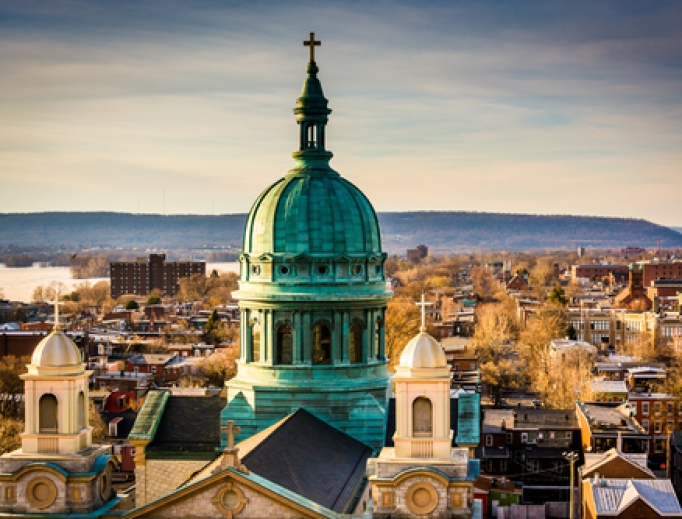 The Cathedral of Saint Patrick in Harrisburg, Pennsylvania. The Cathedral of Saint Patrick in Harrisburg, Pennsylvania.
