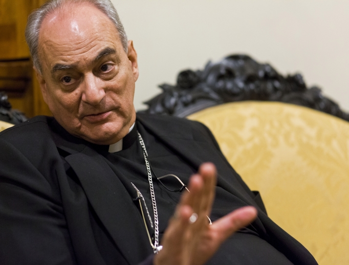 Bishop Marcelo Sanchez Sorondo speaks during an interview with The Associated Press at the Vatican. Bishop Marcelo Sanchez Sorondo speaks during an interview with The Associated Press at the Vatican.