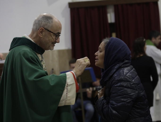 Cardinal Michael Czerny, Under-Secretary of the Migrants and Refugees Section of the Dicastery for Promoting Integral Human Development, took possession of his titular church of San Michele Arcangelo in Rome, Jan. 19, 2020. Cardinal Michael Czerny, Under-Secretary of the Migrants and Refugees Section of the Dicastery for Promoting Integral Human Development, took possession of his titular church of San Michele Arcangelo in Rome, Jan. 19, 2020.