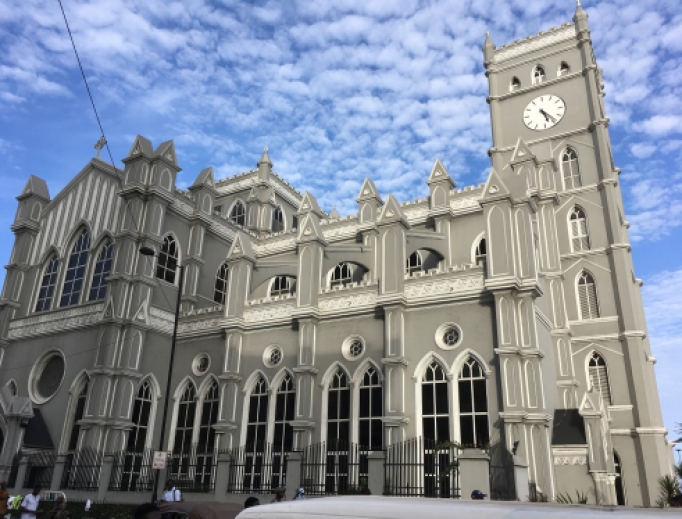 Cathedral in Lagos, Nigeria. Cathedral in Lagos, Nigeria.