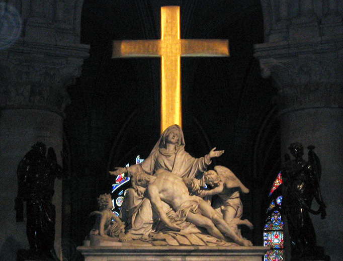 Nicolas Coustou’s “Descent From the Cross” in Notre Dame Cathedral Nicolas Coustou’s “Descent From the Cross” in Notre Dame Cathedral