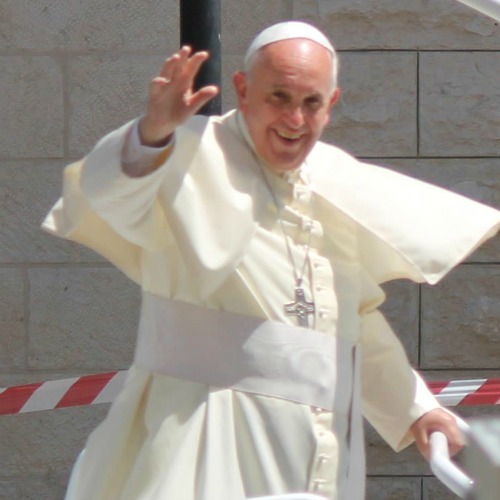 Pope Francis waves as he arrives at Manger Square in Bethlehem on May 25. Pope Francis waves as he arrives at Manger Square in Bethlehem on May 25.