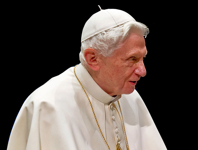 Pope emeritus Benedict XVI in 2013. Pope emeritus Benedict XVI in 2013.