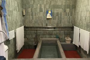 The baths at Lourdes have drawn the faithful to the locale where St. Bernadette saw the miraculous apparitions of Our Lady. Physical and spiritual healings abound. The baths at Lourdes have drawn the faithful to the locale where St. Bernadette saw the miraculous apparitions of Our Lady. Physical and spiritual healings abound.