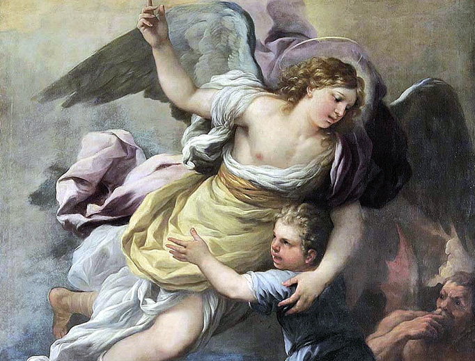 Anonymous, “Guardian Angel,” 18th century Anonymous, “Guardian Angel,” 18th century
