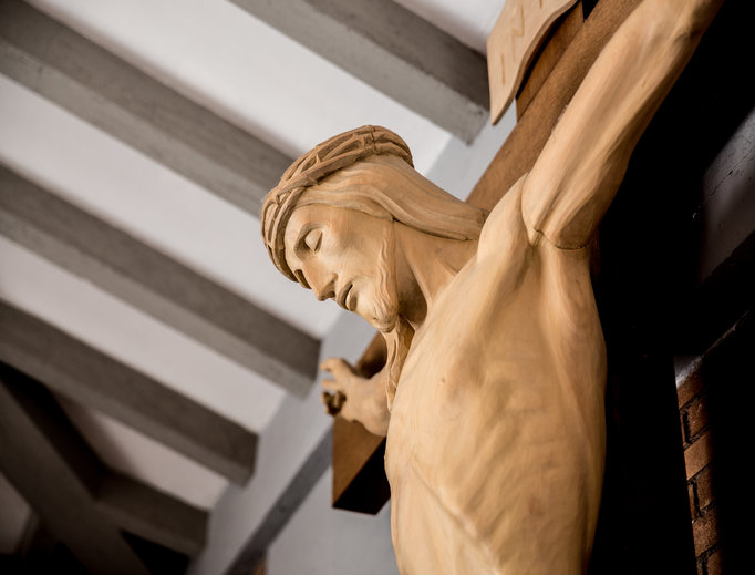 A crucifix at the House of the Divine Master in Ariccia on Feb. 28. A crucifix at the House of the Divine Master in Ariccia on Feb. 28.