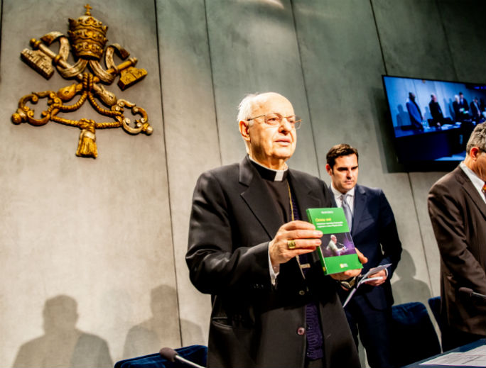 Cardinal Lorenzo Baldisseri, the general secretary of the Synod of Bishops, presents Christus Vivit (Christ Is Alive) April 2. Cardinal Lorenzo Baldisseri, the general secretary of the Synod of Bishops, presents Christus Vivit (Christ Is Alive) April 2.