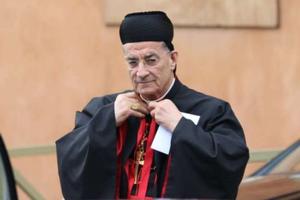 Cardinal Bechara Boutros Rai, the Maronite patriarch in Lebanon, shown walking at the Vatican March 5, 2013, delivered a homily about the devastating explosion. Cardinal Bechara Boutros Rai, the Maronite patriarch in Lebanon, shown walking at the Vatican March 5, 2013, delivered a homily about the devastating explosion.