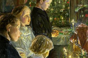 Leopold Graf von Kalckreuth (1855-1928), “Children by the Christmas Tree” Leopold Graf von Kalckreuth (1855-1928), “Children by the Christmas Tree”