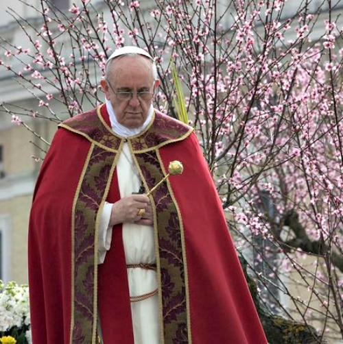 Pope Francis celebrates Palm Sunday Mass in St. Peter's Square on March 24, 2013.
Pope Francis celebrates Palm Sunday Mass in St. Peter's Square on March 24, 2013.