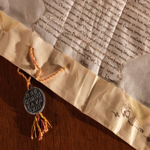 The bull of indiction for the Jubilee of 1575, issued by Gregory XIII. The bull of indiction for the Jubilee of 1575, issued by Gregory XIII.