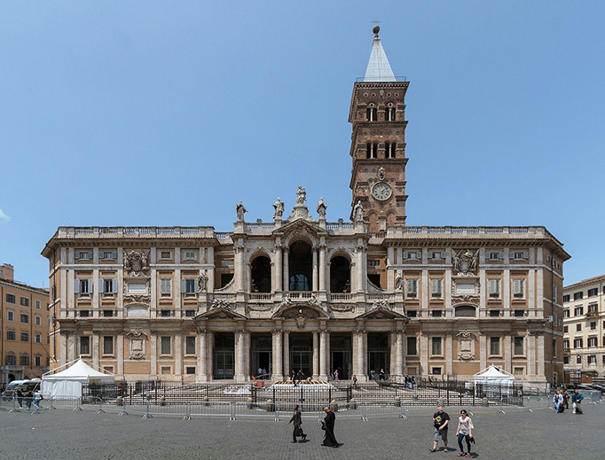 The Basilica of St. Mary Major in Rome. The Basilica of St. Mary Major in Rome.