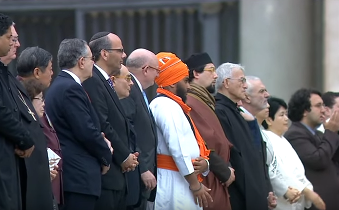 Interreligious representatives attending Pope Francis' weekly general audience Oct. 28. Interreligious representatives attending Pope Francis' weekly general audience Oct. 28.