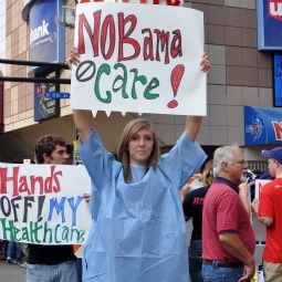 Health Care Reform protesters hold placards outside of Barack Obama's Health Care speech at the Target Center in 2009 in Minneapolis. Now, a key provision that pro-life protesters had feared, is coming to become reality under the new health-care plan. Health Care Reform protesters hold placards outside of Barack Obama's Health Care speech at the Target Center in 2009 in Minneapolis. Now, a key provision that pro-life protesters had feared, is coming to become reality under the new health-care plan.