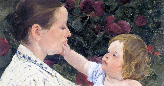 Mary Cassatt (1884-1926), “The Child's Caress” Mary Cassatt (1884-1926), “The Child's Caress”