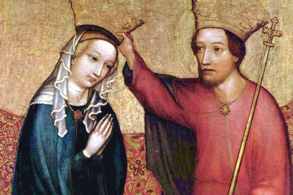 Meister des Imhoff-Altars, “Coronation of Mary,” c. 1420
Meister des Imhoff-Altars, “Coronation of Mary,” c. 1420