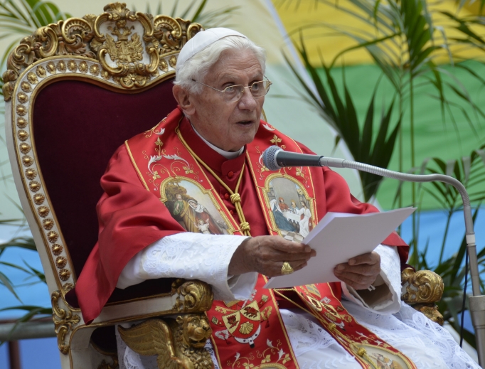 Pope Benedict addresses the World Meeting of Families 2012.
Pope Benedict addresses the World Meeting of Families 2012.