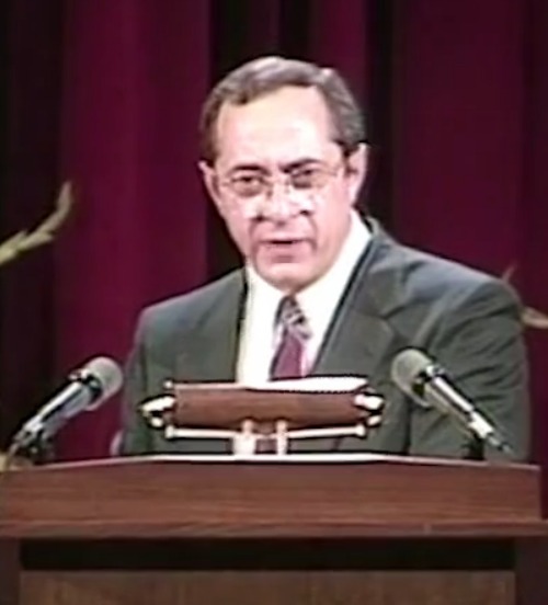 Mario Cuomo delivers his speech about Catholic politicians and abortion at the University of Notre Dame on Sept. 13, 1984. Mario Cuomo delivers his speech about Catholic politicians and abortion at the University of Notre Dame on Sept. 13, 1984.
