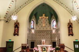 Altar inside Sacred Heart Church in Weymouth. Altar inside Sacred Heart Church in Weymouth.