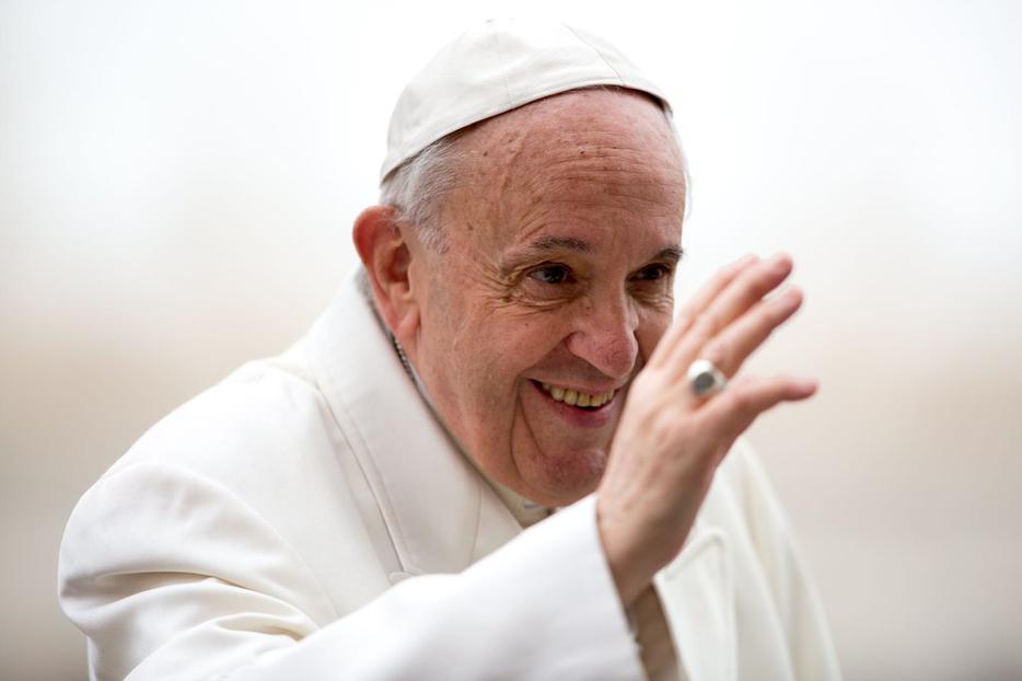 Pope Francis at his weekly general audience, April 4, 2018. Pope Francis at his weekly general audience, April 4, 2018.