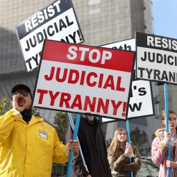 Supporters of Prop 8 demonstrated outside the Ninth Circuit Court of Appeals in San Francisco last December. Supporters of Prop 8 demonstrated outside the Ninth Circuit Court of Appeals in San Francisco last December.
