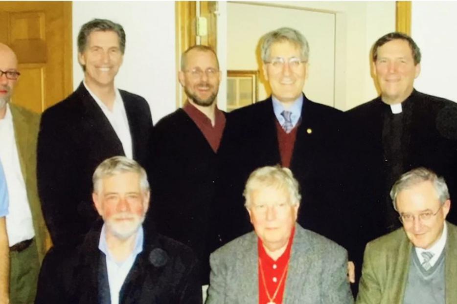 FOUR GENERATIONS OF GRISEZ SCHOLARS. First: Germain Grisez, John Finnis and Joseph Boyle; second: Robert P. George, Jesuit Father Peter Ryan and Patrick Lee; third: Christopher Tollefsen, Christian Brugger; fourth: Sherif Girgis and Ryan Anderson.
FOUR GENERATIONS OF GRISEZ SCHOLARS. First: Germain Grisez, John Finnis and Joseph Boyle; second: Robert P. George, Jesuit Father Peter Ryan and Patrick Lee; third: Christopher Tollefsen, Christian Brugger; fourth: Sherif Girgis and Ryan Anderson.